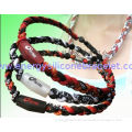 Magnetic Enhance Blood Circulation Energy Colorful Braided Rope Necklace